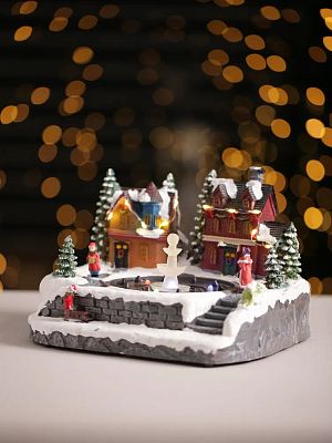 Новогодняя композиция  26х21х18 см MG0627-19