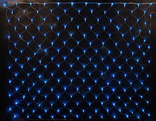 Светодиодная гирлянда сетка 360 LED LED 3х1,5 м синий 152018Blue