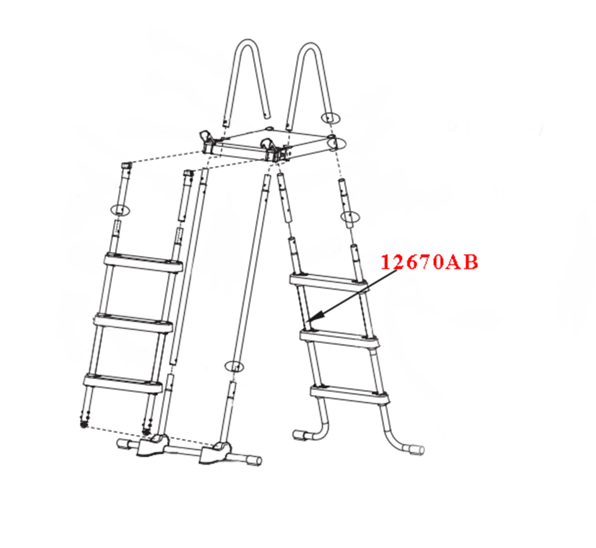 Нижняя J ножка В лестницы 28076 12670АВ фото 2 Нижняя J ножка В лестницы 28076 12670АВ фото 2