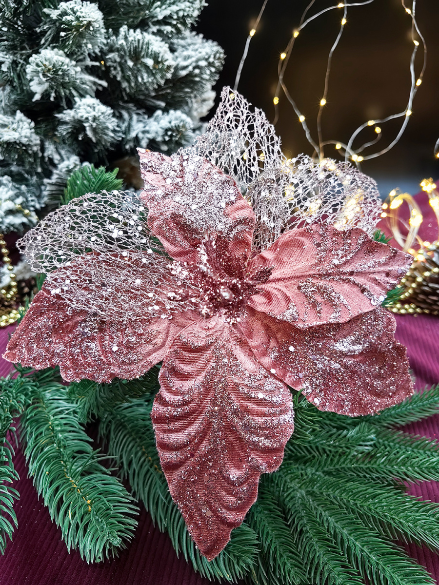 Цветок розовое золото d 30 см Р-7552 Цветок розовое золото d 30 см Р-7552