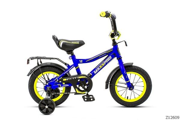 Велосипед детский MAXXPRO ONIX 12"  матовый сине-желтый ONIX-12-6 (2020) 