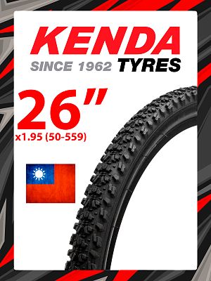 Велопокрышка KENDA 26"х1.95 (50-559) K-922  черный 620167