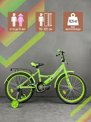Велосипед детский  MAXXPRO MAXXPRO-N20-2 20"  зеленый N20-2 
