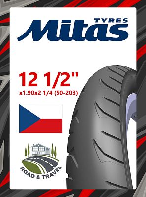 Велопокрышка Mitas 12 1/2"x1.90x2 1/4 (50-203) GOLF R63  черный 510952766044