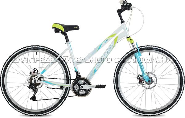 Велосипед горный Stinger Latina D 26" 17" 18 ск. белый 26SHD.LATINAD.17WH8 