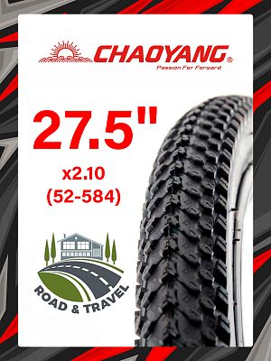 Велопокрышка Chao Yang 27.5"x2.10 (52-584) H-5129  черный 1TRR27000229