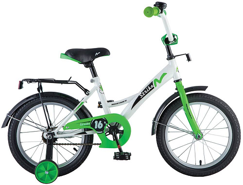													Велосипед детский  Novatrack STRIKE 16"  бело-зеленый 163STRIKE.WTG8 