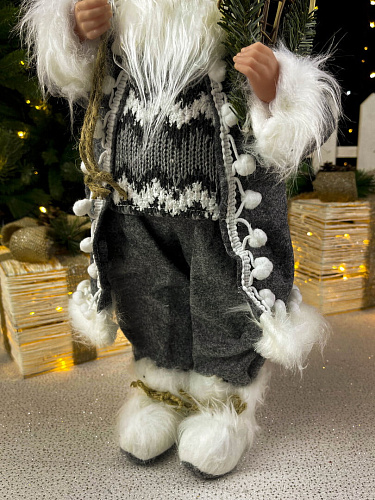 													Дед Мороз  45 см серый 3620Gray фото 4