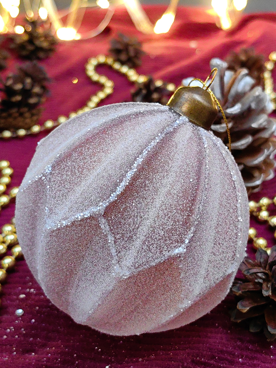 Шар орхидея 10 см, стекло Merry Green MG24193 фото 2 Шар орхидея 10 см, стекло Merry Green MG24193 фото 2