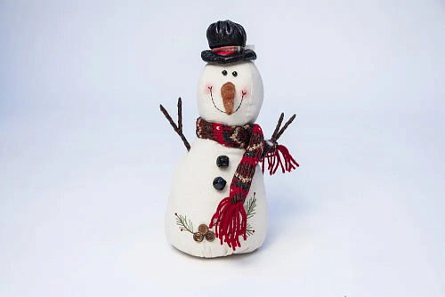 													Снеговик 35 см белый 9817910 фото 2