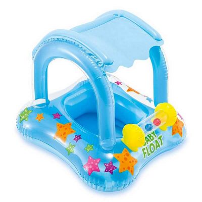 Надувной круг-трусы INTEX "Baby Float" 81х66 см от 1 до 2 лет голубой 56581