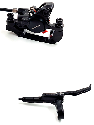 Дисковый тормоз гидравлический задний (1350 мм.) Shimano ALIVIO BL-MT200/BR-MT200, с адаптером под 1 Дисковый тормоз гидравлический задний (1350 мм.) Shimano ALIVIO BL-MT200/BR-MT200, с адаптером под 1