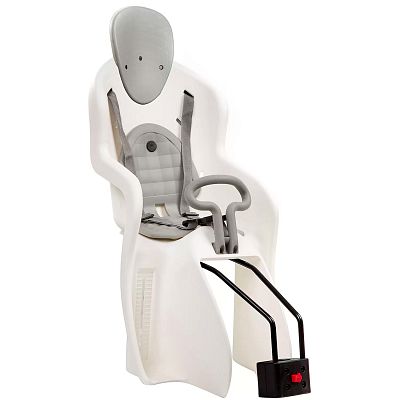 Велокресло заднее на подседельную трубу STG белый, серый GH-511 Х95379 Велокресло заднее на подседельную трубу STG белый, серый GH-511 Х95379