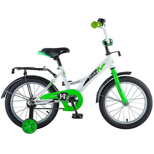 													Велосипед детский  Novatrack STRIKE 14" 9" бело-зеленый 143STRIKE.WTG8 