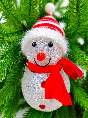 Снеговик 12 см красный 27010R Снеговик 12 см красный 27010R