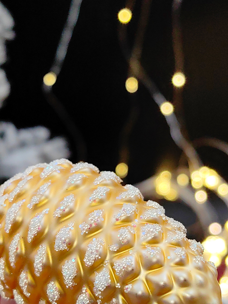 Елочная игрушка Шишка шампань 7 см, стекло // шишка CHAM фото 3 Елочная игрушка Шишка шампань 7 см, стекло // шишка CHAM фото 3