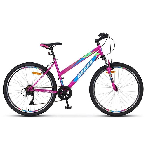													Велосипед горный хардтейл  Десна 2600 V 26" 15" Розовый/синий LU082361 