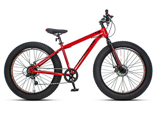 Велосипед Fat Bike MAXXPRO FAT X26 LITE 26" 16,5" 7 ск. красно-черный N2640-4 2021