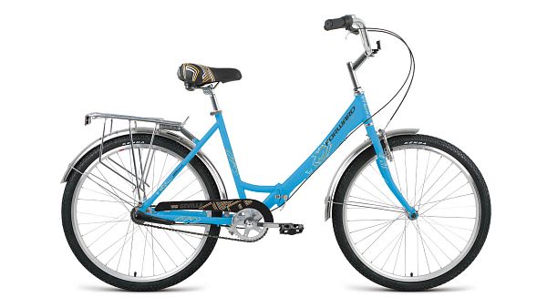 Велосипед городской складной FORWARD Sevilla 3.0 26" 18,5" 3 ск. синий/серый RBK22FW26817 