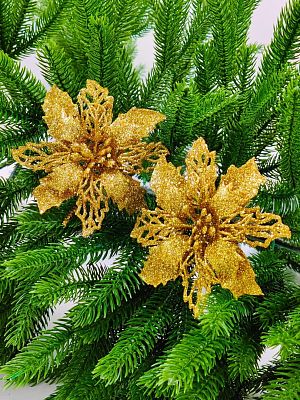 Цветок золото d  см Al-9111-51/Gold