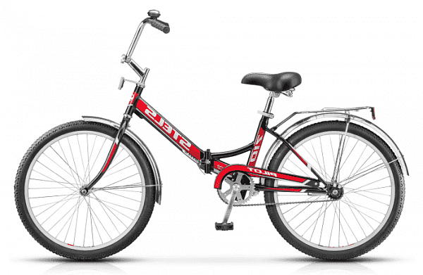 Велосипед городской складной  STELS PILOT 710 24" 16" красно-черный LU076670 