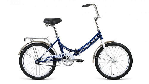 													Велосипед городской складной  FORWARD ARSENAL 20 1.0 20" 14" темно-синий/серый RBKW1YF01012 2021
