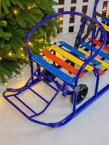 Санки-коляска детские Погодки Универсал 1 синий 7361591 фото 7 Санки-коляска детские Погодки Универсал 1 синий 7361591 фото 7