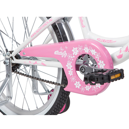													Велосипед детский  Novatrack BUTTERFLY 20"  бело-розовый 207BUTTERFLY.WPN9  фото 2