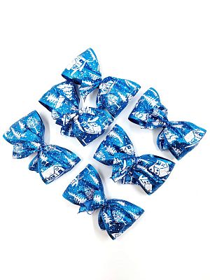 Набор украшений Бант 12x6 см. синий 6шт BantB-Blue6