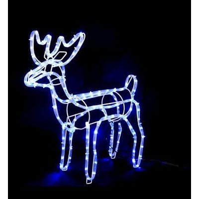 Светодиодная фигура Олень белый  см дюралайт K130-191 Светодиодная фигура Олень белый  см дюралайт K130-191