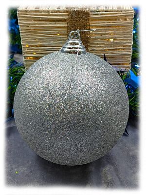 Шар 12 см 1 шт серебристый 120GP01-01S