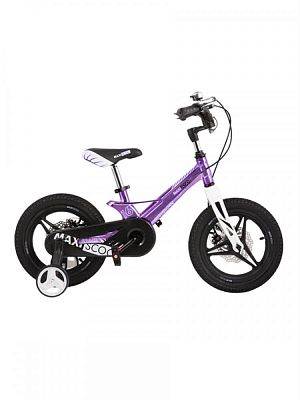 Велосипед детский Maxiscoo Space Делюкс 16" XS 1 ск. фиолетовый перламутр  