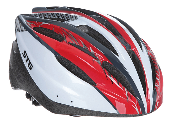 Шлем STG MB20-1 M (55-58) см белый/красный/черный X66759