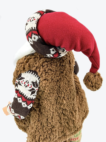 													Дед Мороз  45 см коричневый, красный S1074-18 фото 5