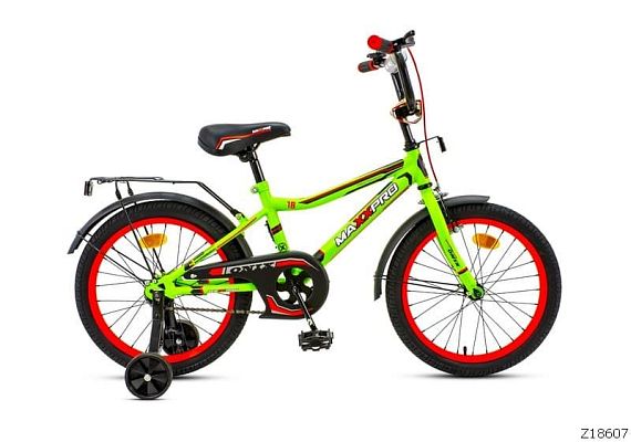 Велосипед детский MAXXPRO ONIX 18" 10,5" матовый зелено-красный ONIX-18-2 (19) 