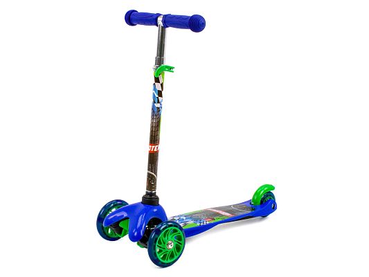 Самокат Детский Scooter A02613 синий  A02613