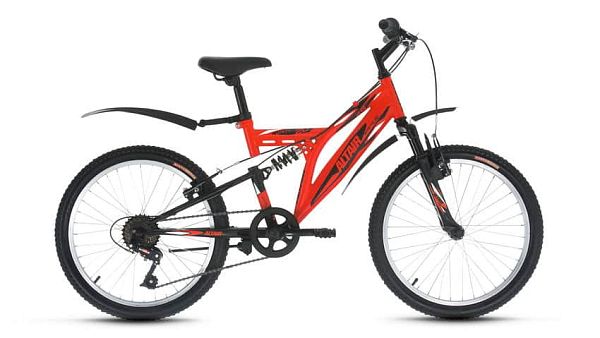 Велосипед детский ALTAIR MTB FS 20" 13" оранжевый глянцевый ALTAIR MTB FS 20 13" оранжевый 