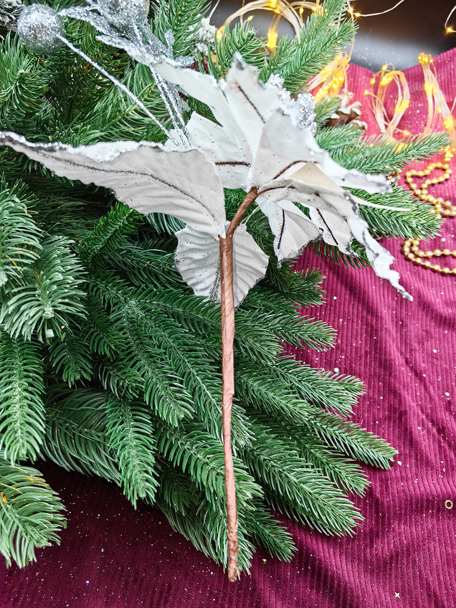 Цветок белый d см Flo-12-56white фото 3 Цветок белый d см Flo-12-56white фото 3