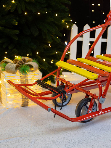 													Санки складные детские Nikki 3 красный 2505477/N3/АЛ2 фото 2