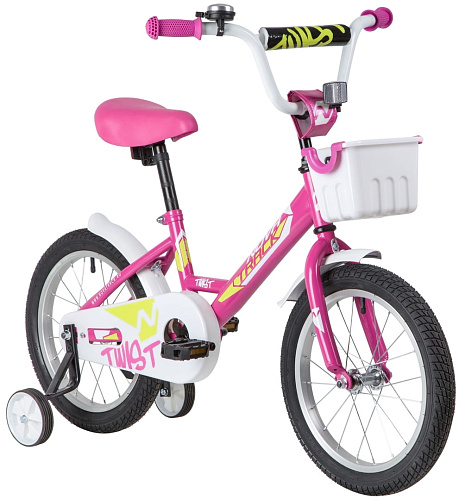 													Велосипед детский  Novatrack TWIST 18" 10,5" розовый 181TWIST.PN20 2020