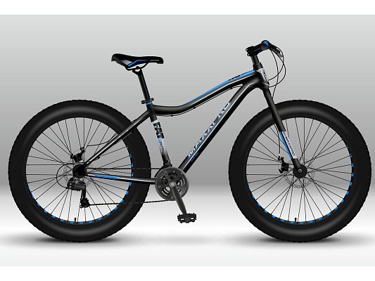 Велосипед Fat Bike MAXXPRO FAT X26 PRO 26" 19" 21 скорость (3x7) ск. черно-синий N2644-1 2021 Велосипед Fat Bike MAXXPRO FAT X26 PRO 26" 19" 21 скорость (3x7) ск. черно-синий N2644-1 2021