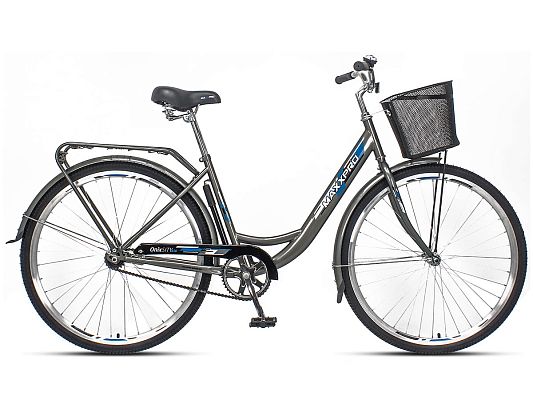 Велосипед городской  MAXXPRO ONIX 28"/700c 18" серый-черный 850-1 2022