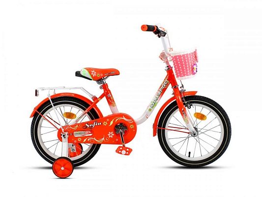 Велосипед детский  MAXXPRO SOFIA 16"  бело-оранжевый SOFIA-16-6 