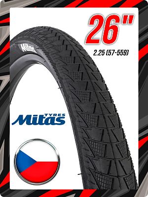 Велопокрышка Mitas 26"x2.25 (57-559) Cityhopper V99  черный Х108115 Велопокрышка Mitas 26"x2.25 (57-559) Cityhopper V99  черный Х108115