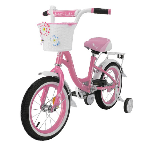 													Велосипед детский  MAXXPRO FLORINA-N14-3 14"  розовый, белый FLORINA-N14-3  фото 6
