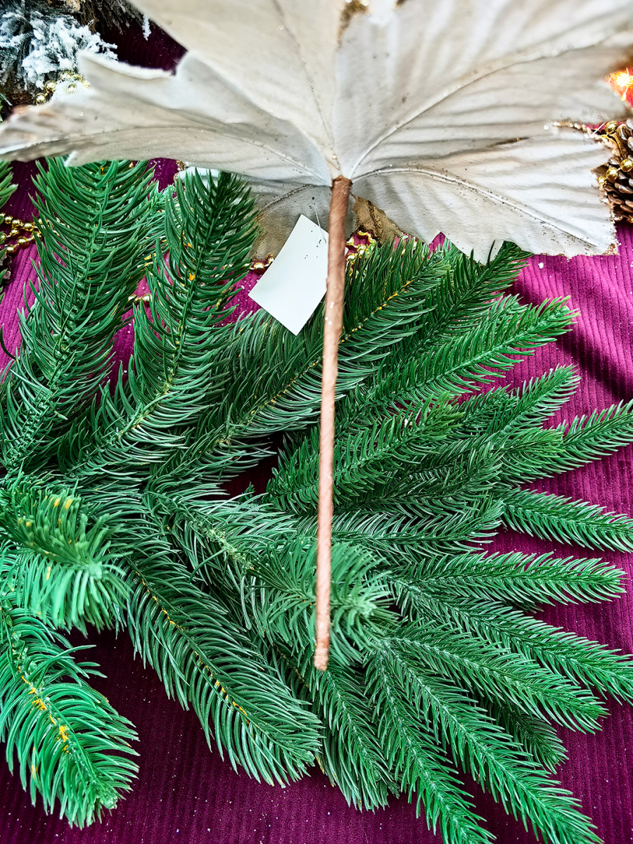 Цветок шампань d 24 см Р-7544 фото 3 Цветок шампань d 24 см Р-7544 фото 3