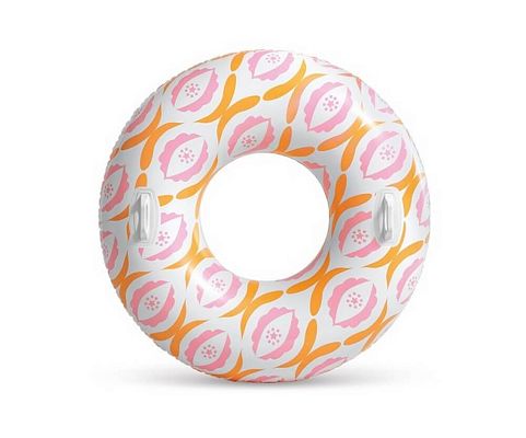 Надувной круг INTEX Бесконечный с ручками 114 см   56269