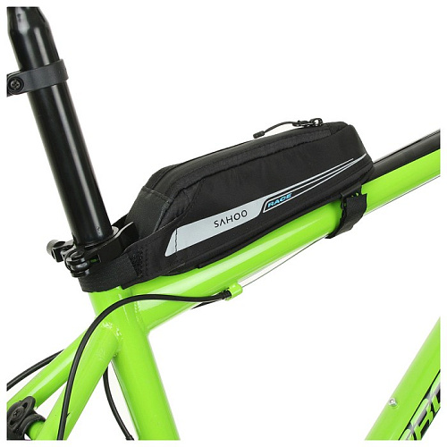													Велосумка на раму Sahoo F5532CN-1, 230х50х65мм, 0,4 л. светоотражающая вставка, непромокаемая ткань  фото 5