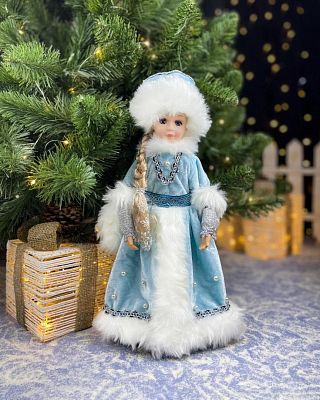 Снегурочка музыкальная, танцующая 40 см голубой Р-5092-ББ Снегурочка музыкальная, танцующая 40 см голубой Р-5092-ББ