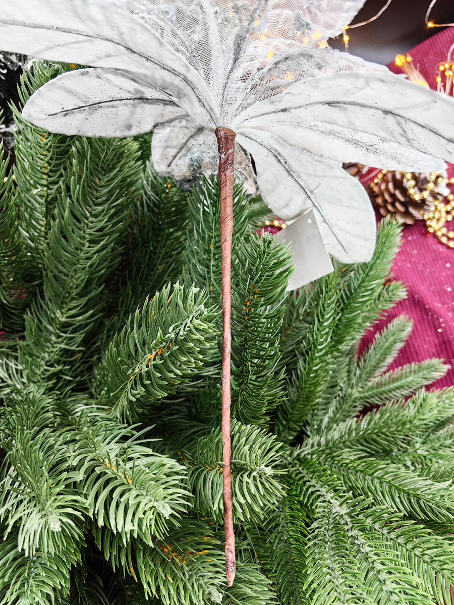 Цветок белый d 30 см MG24621 фото 3 Цветок белый d 30 см MG24621 фото 3